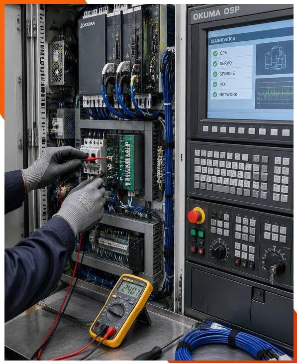 Ремонт систем ЧПУ Okuma OSP в Дубне